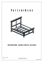 Предварительный просмотр 1 страницы Pottery Barn HUDSON BED Assembly Instructions