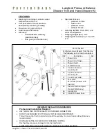 Preview for 1 page of Pottery Barn Langford Pressure Balance Shower Trim and Hand Shower Kit Quick Start Manual