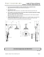 Предварительный просмотр 2 страницы Pottery Barn Langford Pressure Balance Shower Trim and Hand Shower Kit Quick Start Manual