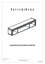 Pottery Barn LIVINGSTON QUADRUPLE BRIDGE Manual предпросмотр