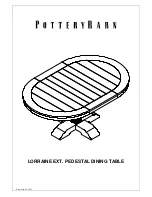 Предварительный просмотр 1 страницы Pottery Barn LORRAINE Assembly Instructions Manual