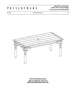 Preview for 1 page of Pottery Barn SAYULITA DINING TABLE Assembly Instructions Manual