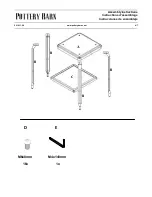 Предварительный просмотр 4 страницы Pottery Barn SEVILLE COUNTERSTOOL Assembly Instructions Manual