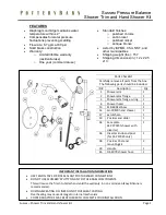 Pottery Barn Sussex Shower Trim and Hand shower kit Quick Start Manual предпросмотр