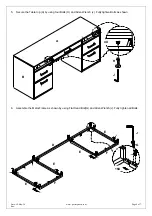 Предварительный просмотр 5 страницы PotteryBarn AVA DOUBLE PED DESK Quick Start Manual