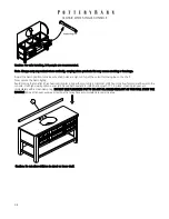 Предварительный просмотр 5 страницы PotteryBarn CLASSIC WIDE SINGLE CONSOLE Handling Instructions Manual