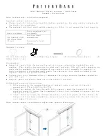 PotteryBarn Hotel Medicine Cabinet Recessed Extra Large Assembly Instructions предпросмотр