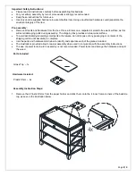 Предварительный просмотр 2 страницы PotteryBarn LATTICE BEDSIDE WIDE Assembly Instructions