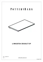 Предварительный просмотр 1 страницы PotteryBarn LIVINGSTON CORNER DESK Assembly Instructions Manual