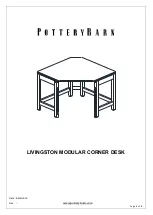 Предварительный просмотр 5 страницы PotteryBarn LIVINGSTON CORNER DESK Assembly Instructions Manual