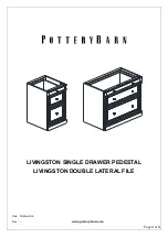 Предварительный просмотр 5 страницы PotteryBarn LIVINGSTON LARGE DESK Assembly Instructions Manual