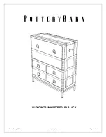 Preview for 1 page of PotteryBarn LUDLOW Manual