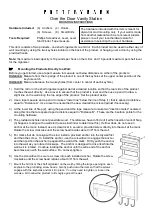 Предварительный просмотр 1 страницы PotteryBarn Over the Door Vanity Station Mounting Instructions