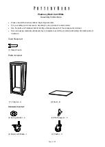 Предварительный просмотр 1 страницы PotteryBarn Pharmacy Bath Cart Assembly Instructions