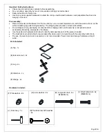 Предварительный просмотр 2 страницы PotteryBarn TOSCANA EXTENSION DINING TABLE Assembly Instructions Manual