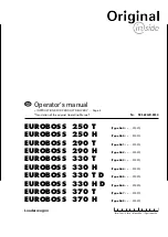 Pottinger Euroboss 250 T Operator'S Manual предпросмотр