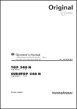 Предварительный просмотр 1 страницы Pottinger EUROTOP 340 N Operator'S Manual