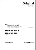 Pottinger EUROTOP 601 A Operator'S Manual preview