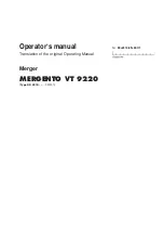 Предварительный просмотр 1 страницы Pottinger MERGENTO VT 9220 Operator'S Manual