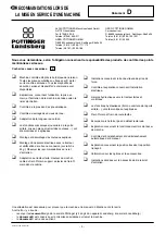 Preview for 4 page of Pottinger ROLLPROFI 6165 Operator'S Manual