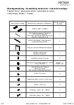 Предварительный просмотр 2 страницы Pottker 82090301 Assembling Instruction