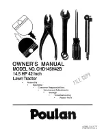 Предварительный просмотр 1 страницы Poulan Pro 160886 Owner'S Manual