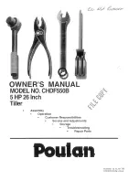 Poulan Pro 161679 Owner'S Manual preview