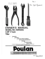 Poulan Pro 164739 Owner'S Manual preview