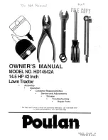 Poulan Pro 166120 Owner'S Manual preview