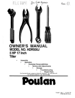 Poulan Pro 172487 Owner'S Manual preview