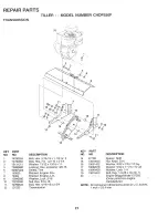 Предварительный просмотр 21 страницы Poulan Pro 174102 Owner'S Manual