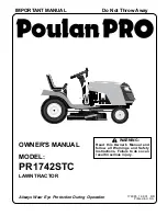 Preview for 1 page of Poulan Pro 178085 Owner'S Manual