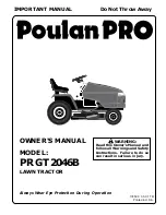 Poulan Pro 178500 Owner'S Manual предпросмотр