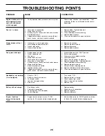 Предварительный просмотр 26 страницы Poulan Pro 179414 Owner'S Manual