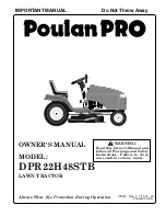 Poulan Pro 179419 Important Manual предпросмотр