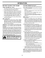 Preview for 14 page of Poulan Pro 180265 Owner'S Manual