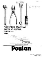 Preview for 1 page of Poulan Pro 181102 Owner'S Manual