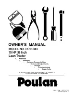 Preview for 1 page of Poulan Pro 183313 Owner'S Manual