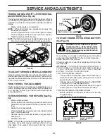 Предварительный просмотр 21 страницы Poulan Pro 183384 Owner'S Manual