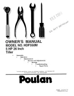 Preview for 1 page of Poulan Pro 184860 Owner'S Manual