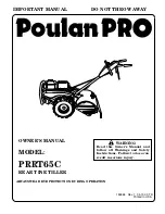 Poulan Pro 184865 Owner'S Manual preview