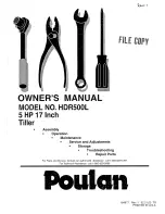 Poulan Pro 184877 Owner'S Manual preview
