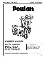 Poulan Pro 185143 Owner'S Manual preview