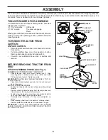 Предварительный просмотр 6 страницы Poulan Pro 186890 Owner'S Manual