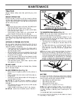 Предварительный просмотр 16 страницы Poulan Pro 186892 Owner'S Manual