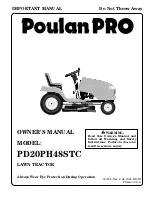 Poulan Pro 187009 Owner'S Manual preview