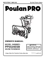 Preview for 1 page of Poulan Pro 187881 Owner'S Manual