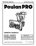 Poulan Pro 187887 Owner'S Manual preview