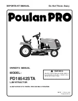 Preview for 1 page of Poulan Pro 188737 Owner'S Manual