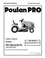 Preview for 1 page of Poulan Pro 188774 Owner'S Manual